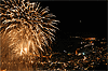Immagine di fuochi d'artificio la sera di capodanno a Bormio